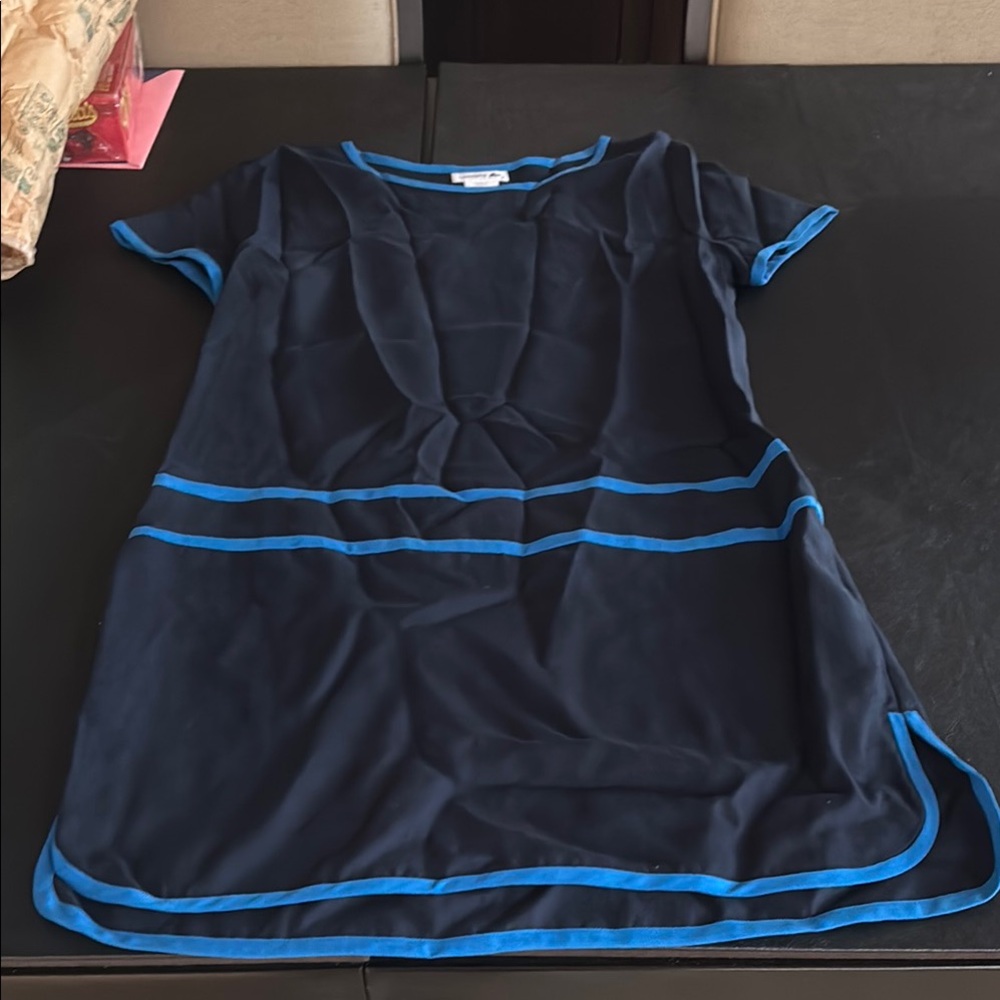 Lacoste Navy Blue Dress with Light Blue Accents